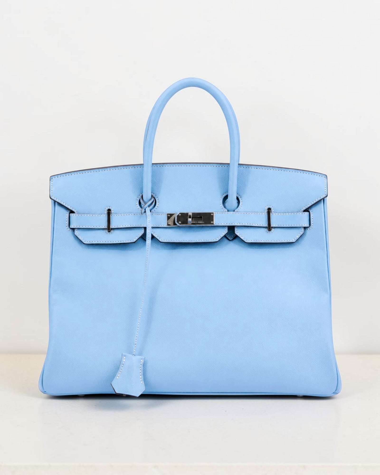 Sac à main Birkin 35 Epsom bleu Hermès